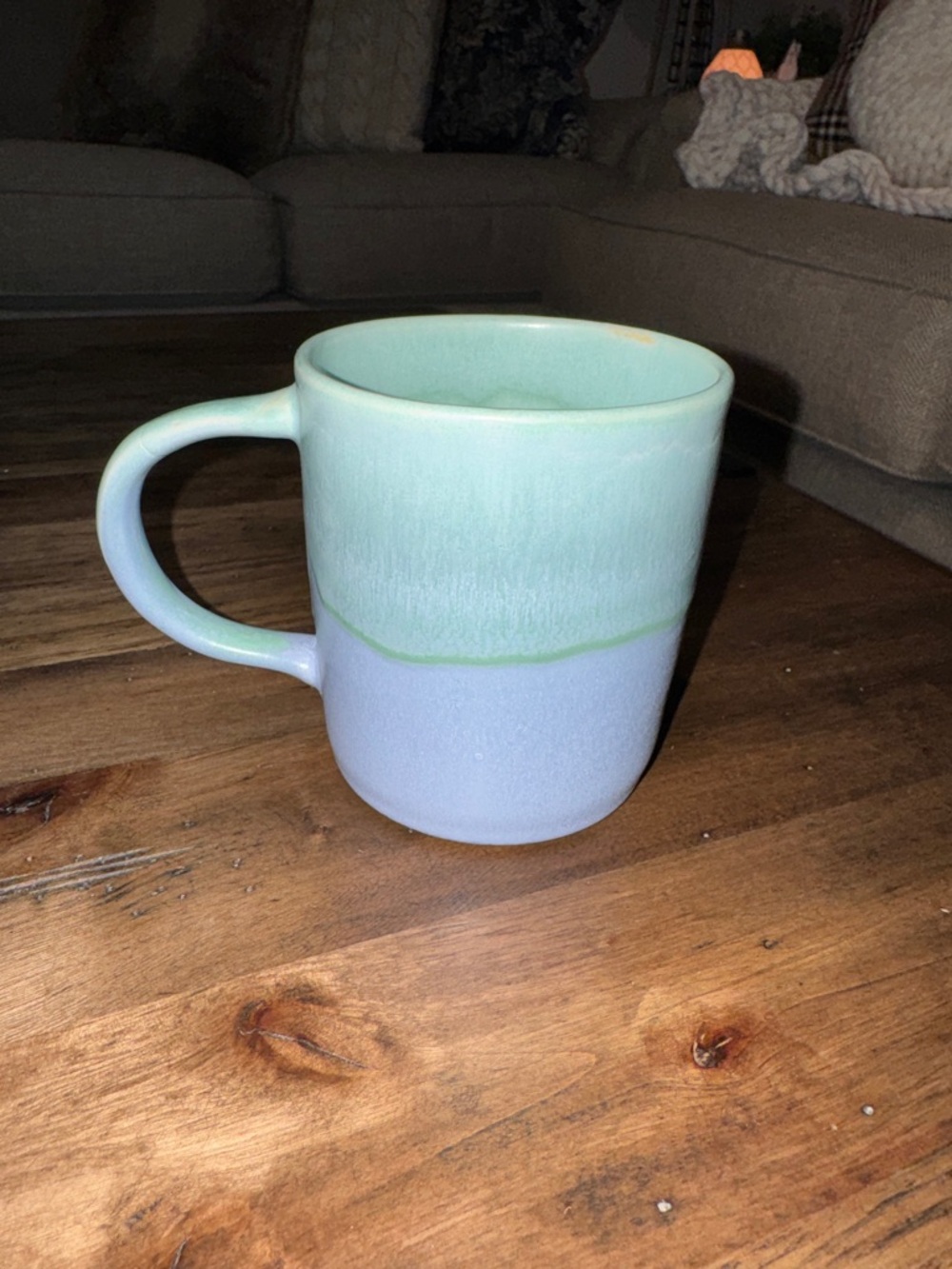 Anthropologie 2 tone color mug cup for coffee or tea